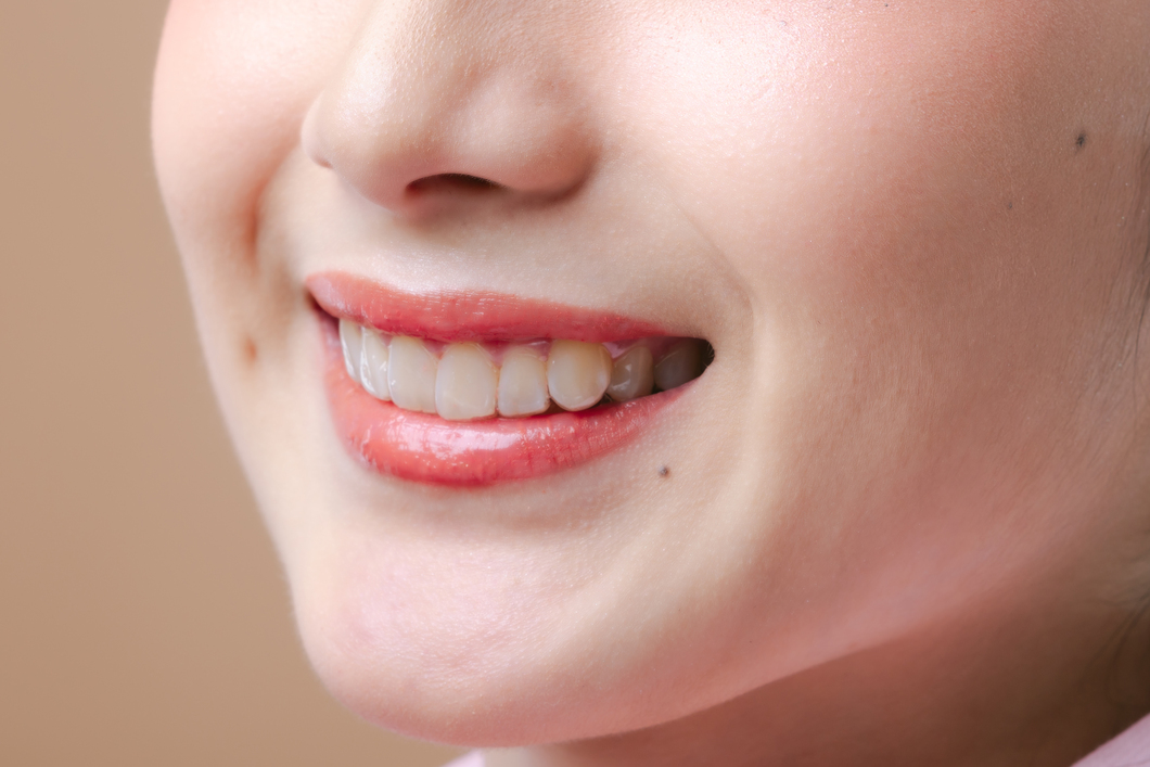 Happy customer with perfect smile